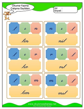 ı sesi Hece Kartları